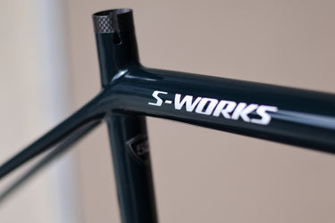S-WORKS Aethos Gloss Forest Green/gold Pearl/flake Silver